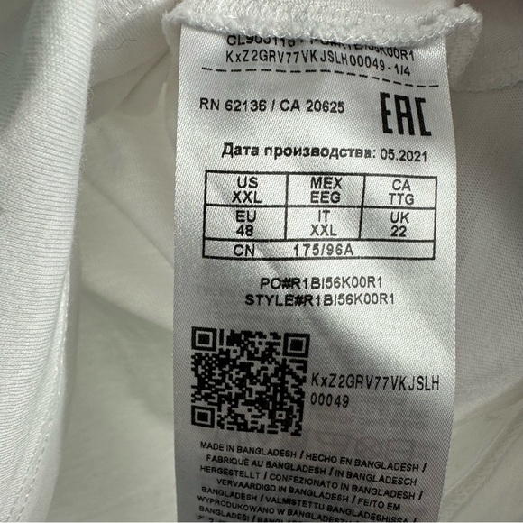 Guess sequins Short sleeve T-shirt, size XXL, white - Picture 5 of 10